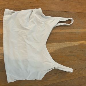 White workout tank